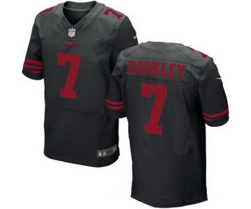 Men's San Francisco 49ers #7 Matt Barkley Black Alternate Stitched NFL Nike Elite Jersey