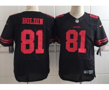 Men's San Francisco 49ers #81 Anquan Boldin 2015 Nike Black Elite Jersey