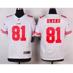 Men's San Francisco 49ers #81 Terrell Owens White Retired PlayerPlayer NFL Nike Elite Jersey