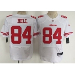 Men's San Francisco 49ers #84 Blake Bell Nike White Elite Jersey