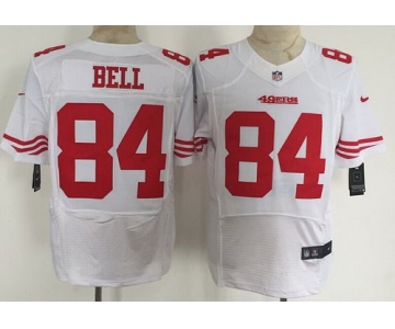 Men's San Francisco 49ers #84 Blake Bell Nike White Elite Jersey