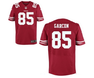 Men's San Francisco 49ers #85 Pierre Garcon Scarlet Red Team Color Stitched NFL Nike Elite Jersey