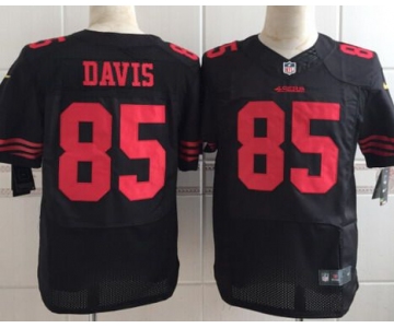 Men's San Francisco 49ers #85 Vernon Davis 2015 Nike Black Elite Jersey