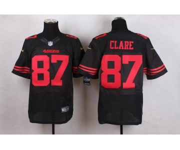 Men's San Francisco 49ers #87 Dwight Clark 2015 Nike Black Elite Jersey