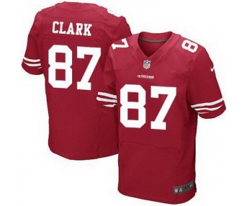 Men's San Francisco 49ers #87 Dwight Clark Scarlet Red Retired Player NFL Nike Elite Jersey