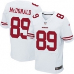 Men's San Francisco 49ers #89 Vance McDonald White Road NFL Nike Elite Jersey