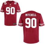 Men's San Francisco 49ers #90 Earl Mitchell Scarlet Red Team Color Stitched NFL Nike Elite Jersey