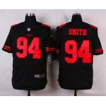 Men's San Francisco 49ers #94 Justin Smith Black Retired Player 2015 NFL Nike Elite Jersey