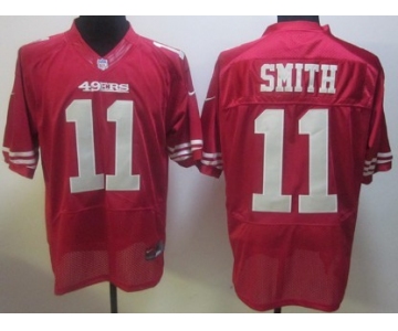 Nike San Francisco 49ers #11 Alex Smith Red Elite Jersey