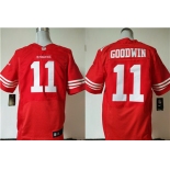 Nike San Francisco 49ers #11 Marquise Goodwin Red Team Color Men's Stitched NFL Elite Jersey