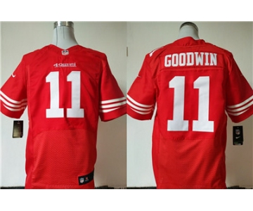 Nike San Francisco 49ers #11 Marquise Goodwin Red Team Color Men's Stitched NFL Elite Jersey