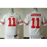 Nike San Francisco 49ers #11 Marquise Goodwin White Men's Stitched NFL Elite Jersey