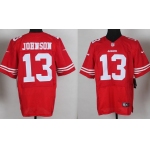 Nike San Francisco 49ers #13 Steve Johnson Red Elite Jersey