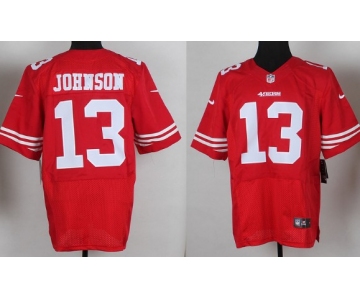 Nike San Francisco 49ers #13 Steve Johnson Red Elite Jersey