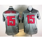 Nike San Francisco 49ers #15 Michael Crabtree Gray Shadow Elite Jersey