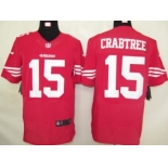 Nike San Francisco 49ers #15 Michael Crabtree Red Elite Jersey