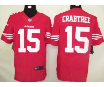 Nike San Francisco 49ers #15 Michael Crabtree Red Elite Jersey