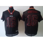 Nike San Francisco 49ers #16 Joe Montana Lights Out Black Elite Jersey