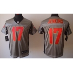 Nike San Francisco 49ers #17 A.J. Jenkins Gray Shadow Elite Jersey