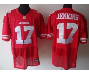 Nike San Francisco 49ers #17 A.J. Jenkins Red Elite Jersey