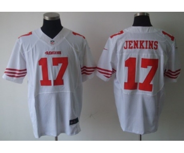 Nike San Francisco 49ers #17 A.J. Jenkins White Elite Jersey
