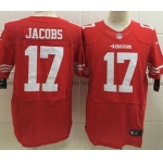Nike San Francisco 49ers #17 Chuck Jacobs Red Elite Jersey