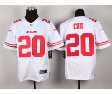 Nike San Francisco 49ers #20 Perrish Cox White Elite Jersey