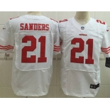 Nike San Francisco 49ers #21 Deion Sanders White Elite Jersey