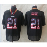 Nike San Francisco 49ers #21 Frank Gore 2014 USA Flag Fashion Black Elite Jersey