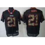 Nike San Francisco 49ers #21 Frank Gore Black With Camo Elite Jersey