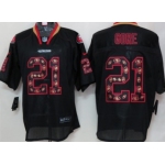 Nike San Francisco 49ers #21 Frank Gore Lights Out Black Ornamented Elite Jersey