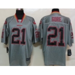 Nike San Francisco 49ers #21 Frank Gore Lights Out Gray Elite Jersey