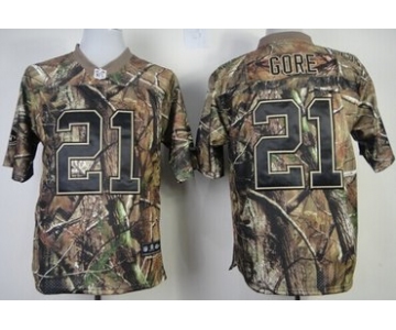 Nike San Francisco 49ers #21 Frank Gore Realtree Camo Elite Jersey