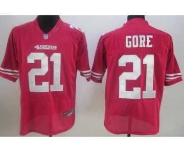 Nike San Francisco 49ers #21 Frank Gore Red Elite Jersey