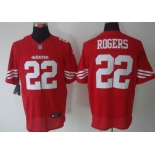 Nike San Francisco 49ers #22 Carlos Rogers Red Elite Jersey