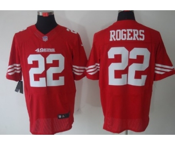 Nike San Francisco 49ers #22 Carlos Rogers Red Elite Jersey