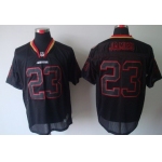 Nike San Francisco 49ers #23 LaMichael James Lights Out Black Elite Jersey