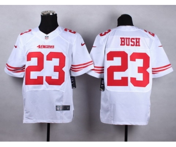 Nike San Francisco 49ers #23 Reggie Bush White Elite Jersey