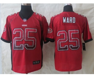 Nike San Francisco 49ers #25 Jimmie Ward Drift Fashion Red Elite Jersey