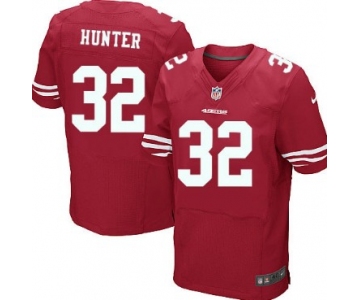 Nike San Francisco 49ers #32 Kendall Hunter Red Elite Jersey