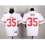 Nike San Francisco 49ers #35 Eric Reid White Elite Jersey