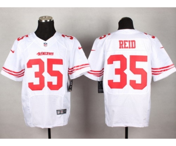 Nike San Francisco 49ers #35 Eric Reid White Elite Jersey