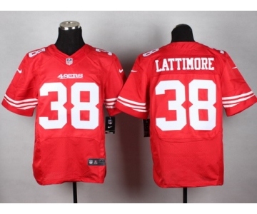 Nike San Francisco 49ers #38 Marcus Lattimore Red Elite Jersey
