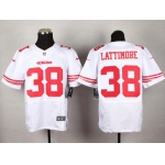 Nike San Francisco 49ers #38 Marcus Lattimore White Elite Jersey