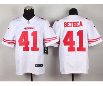 Nike San Francisco 49ers #41 Antoine Bethea White Elite Jersey