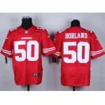 Nike San Francisco 49ers #50 Chris Borland Red Elite Jersey