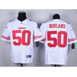 Nike San Francisco 49ers #50 Chris Borland White Elite Jersey