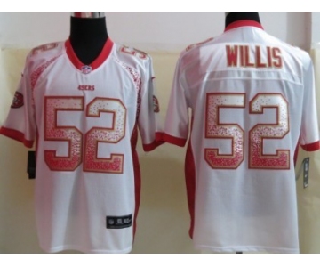 Nike San Francisco 49ers #52 Patrick Willis Drift Fashion White Elite Jersey
