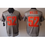 Nike San Francisco 49ers #52 Patrick Willis Gray Shadow Elite Jersey
