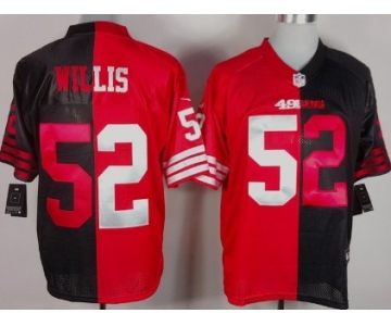 Nike San Francisco 49ers #52 Patrick Willis Red/Black Two Tone Elite Jersey